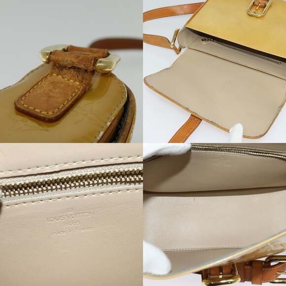 LOUIS VUITTON Monogram Vernis Christie GM Shoulder Bag Beige M91147 - Picture 11 of 12